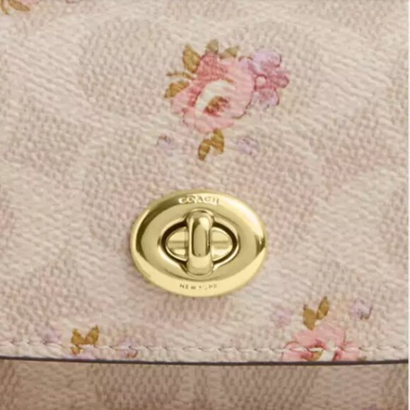 Sunglass Case In Signature Canvas With Floral Print